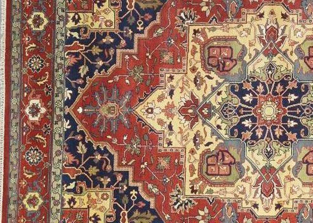 10 x 14 Geometric Persian Serapi Rug