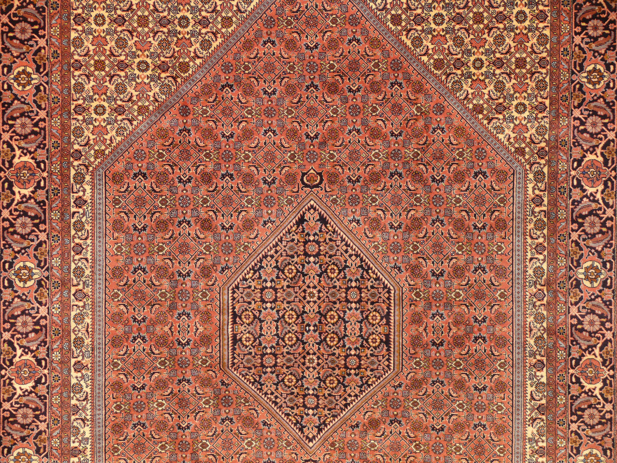 6'7 x 10 Persian Bijar Iron Rug