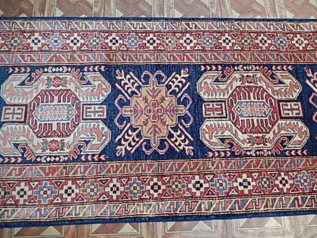 3 x 10 Caucasian Kazak Runner Plush & Thin