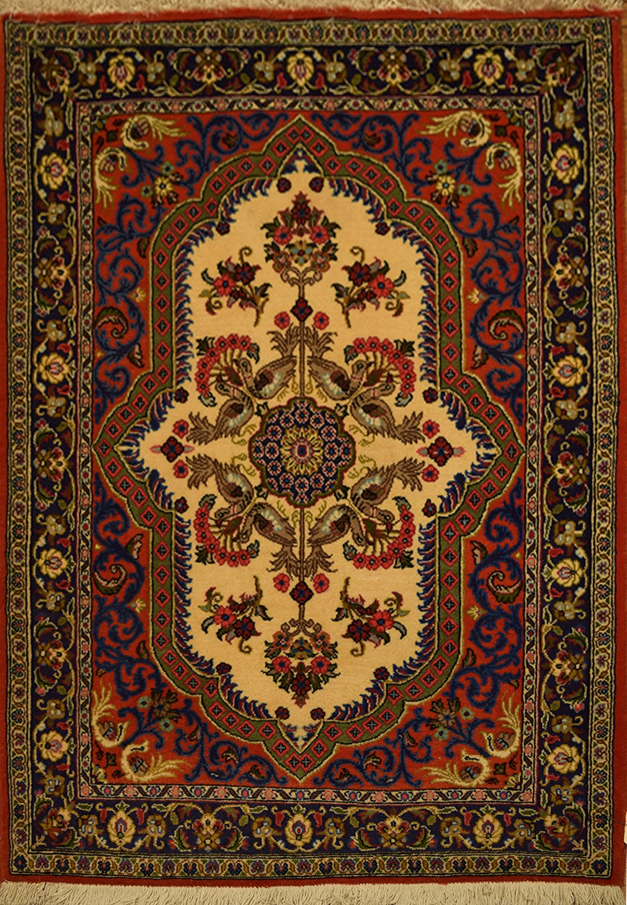 2'5 x 4 Premium Persian Qum Kork Rug
