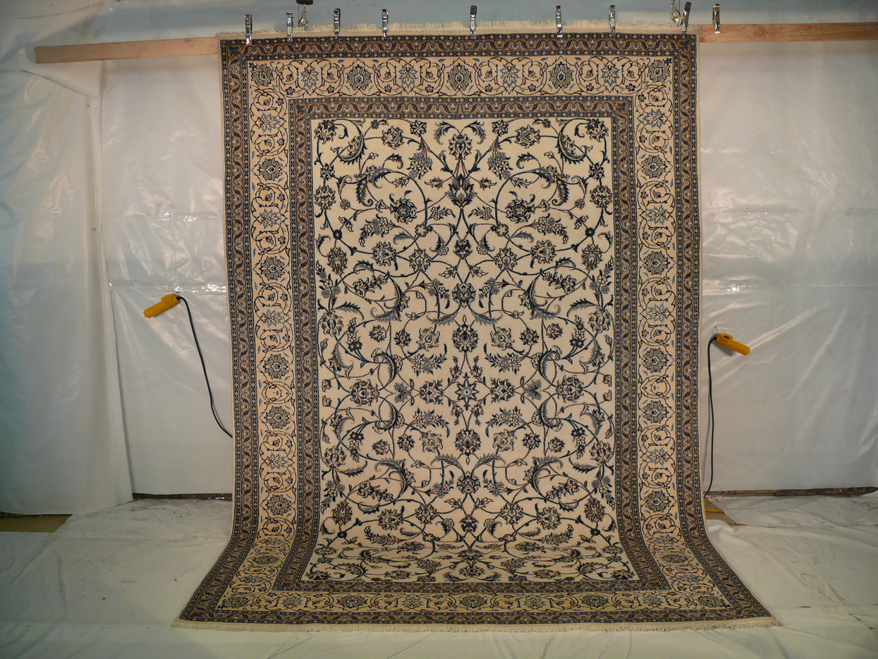 8' x 11'8" Persian Nain 9 LAA Wool & Silk Rug