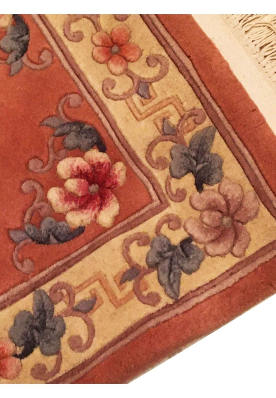 2'3 x 11 Floral Oriental Beijing Runner Rug