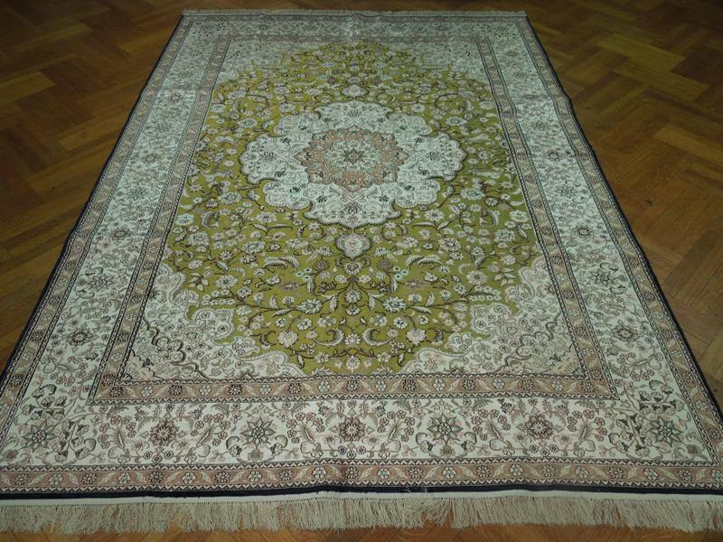 7'5 x 10 Oriental Tabriz All Silk Rug
