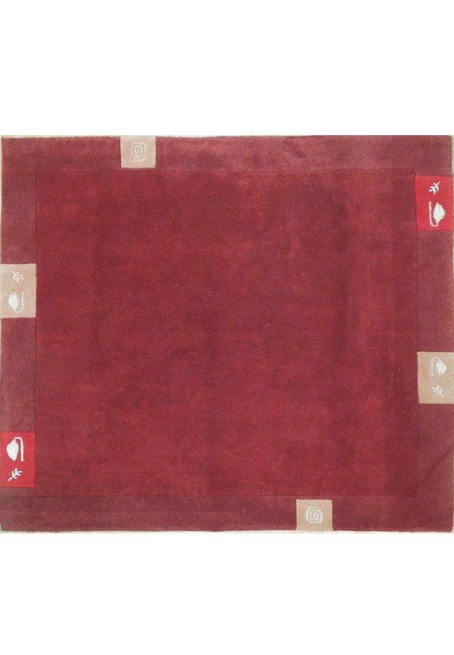 7 x 7 Modern Nepali Design Square Rug
