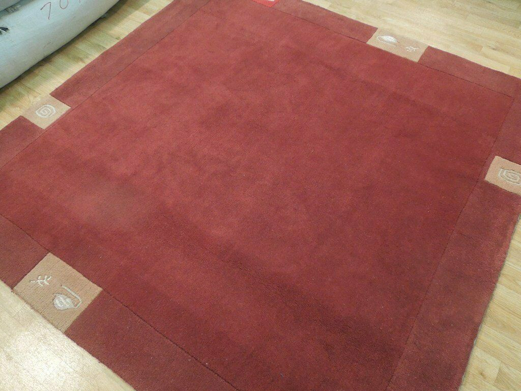 7 x 7 Modern Nepali Design Square Rug