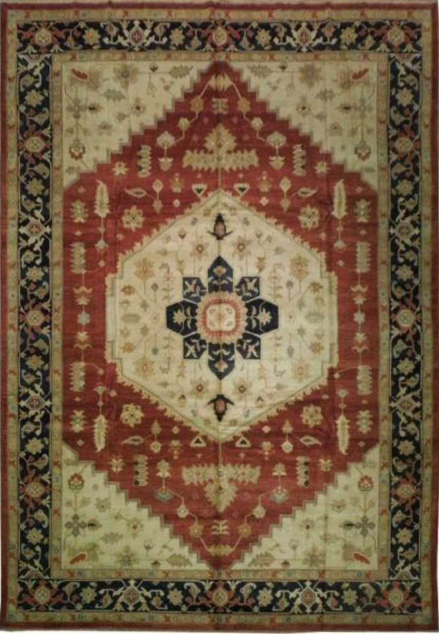 10 x 14 Geometric Chobi Peshawar Rug