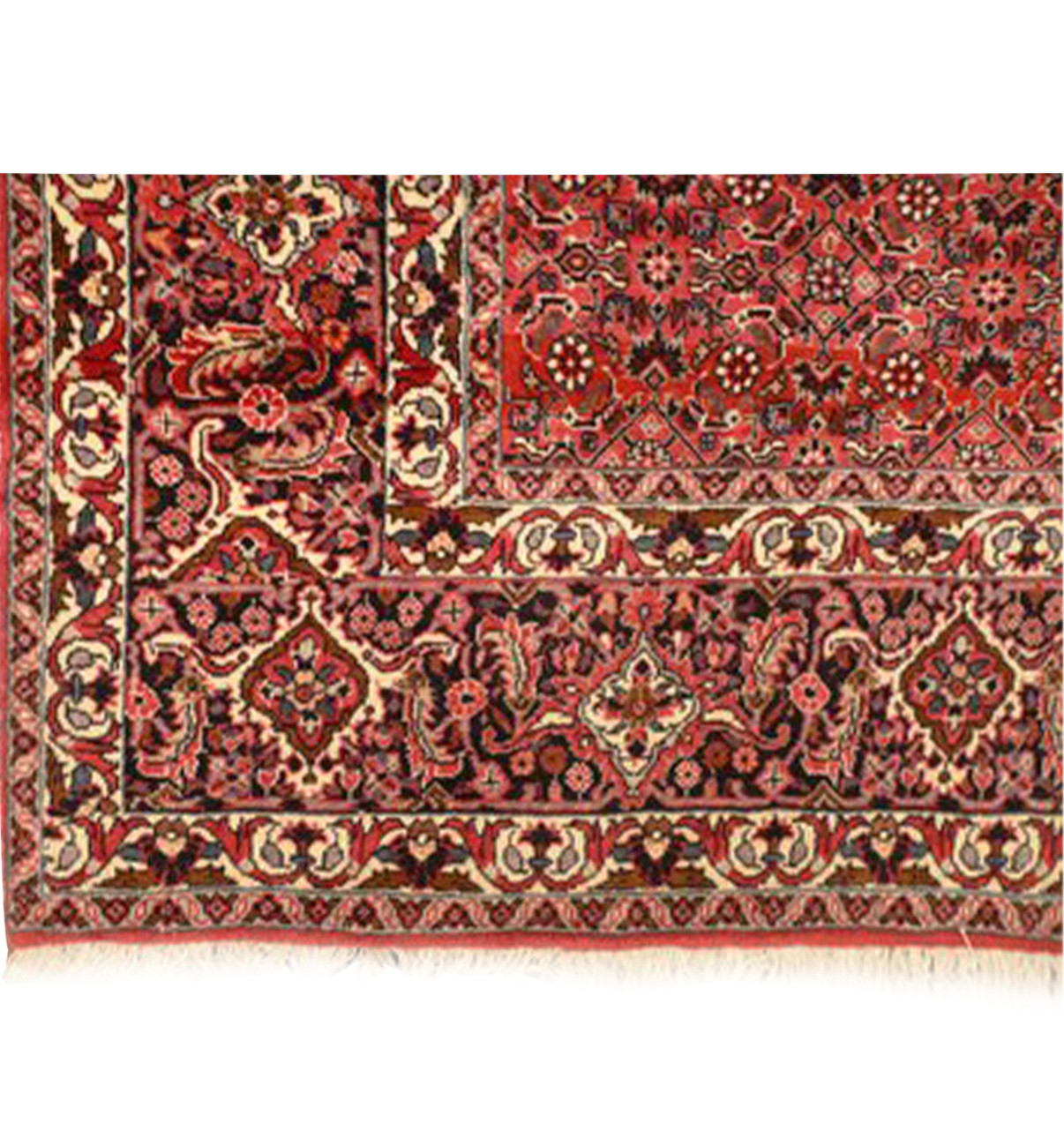 7 x 7 Persian Bijar Square Rug All-Over Design