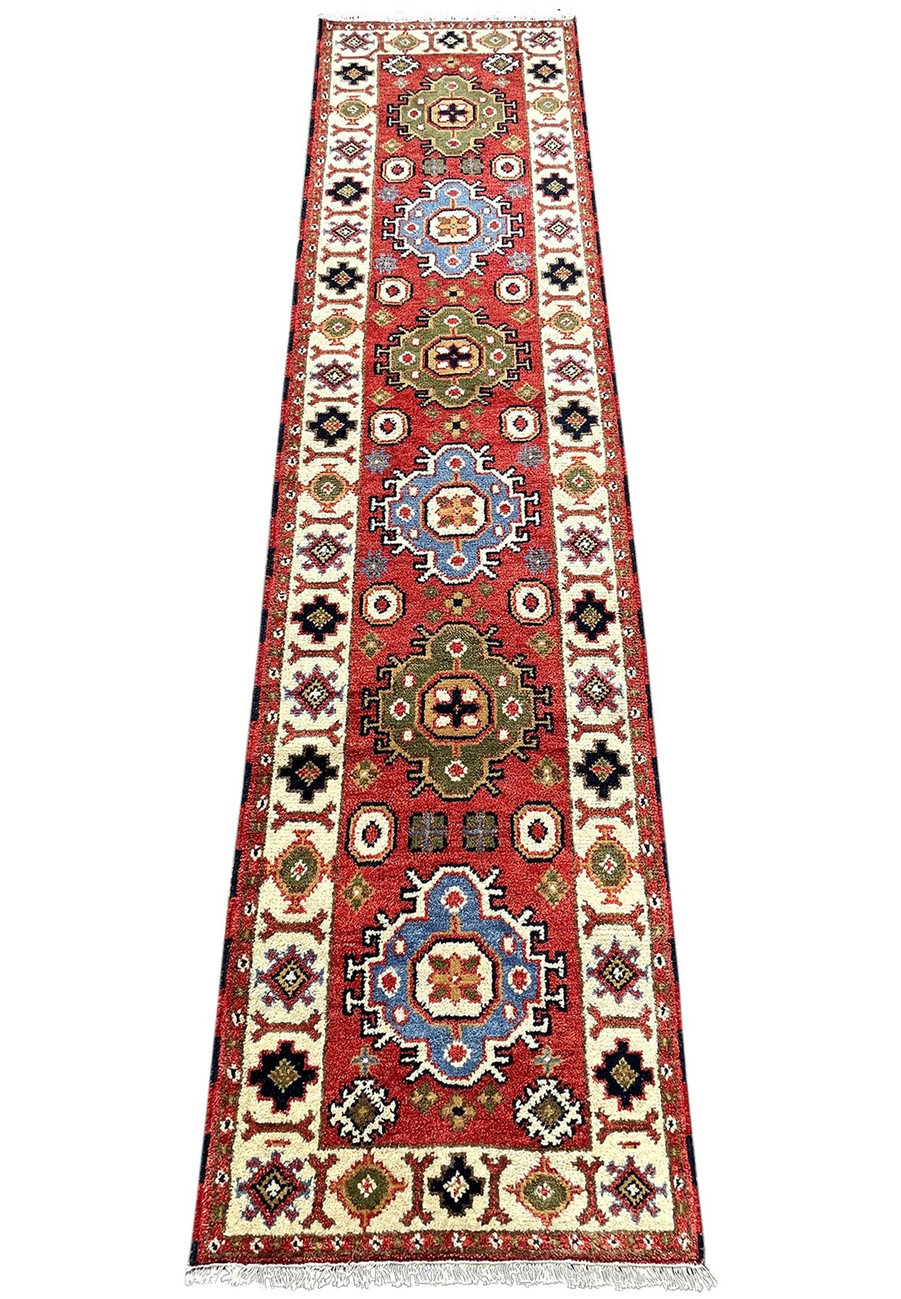 2'7 x 10 Oriental Heriz Runner Rug
