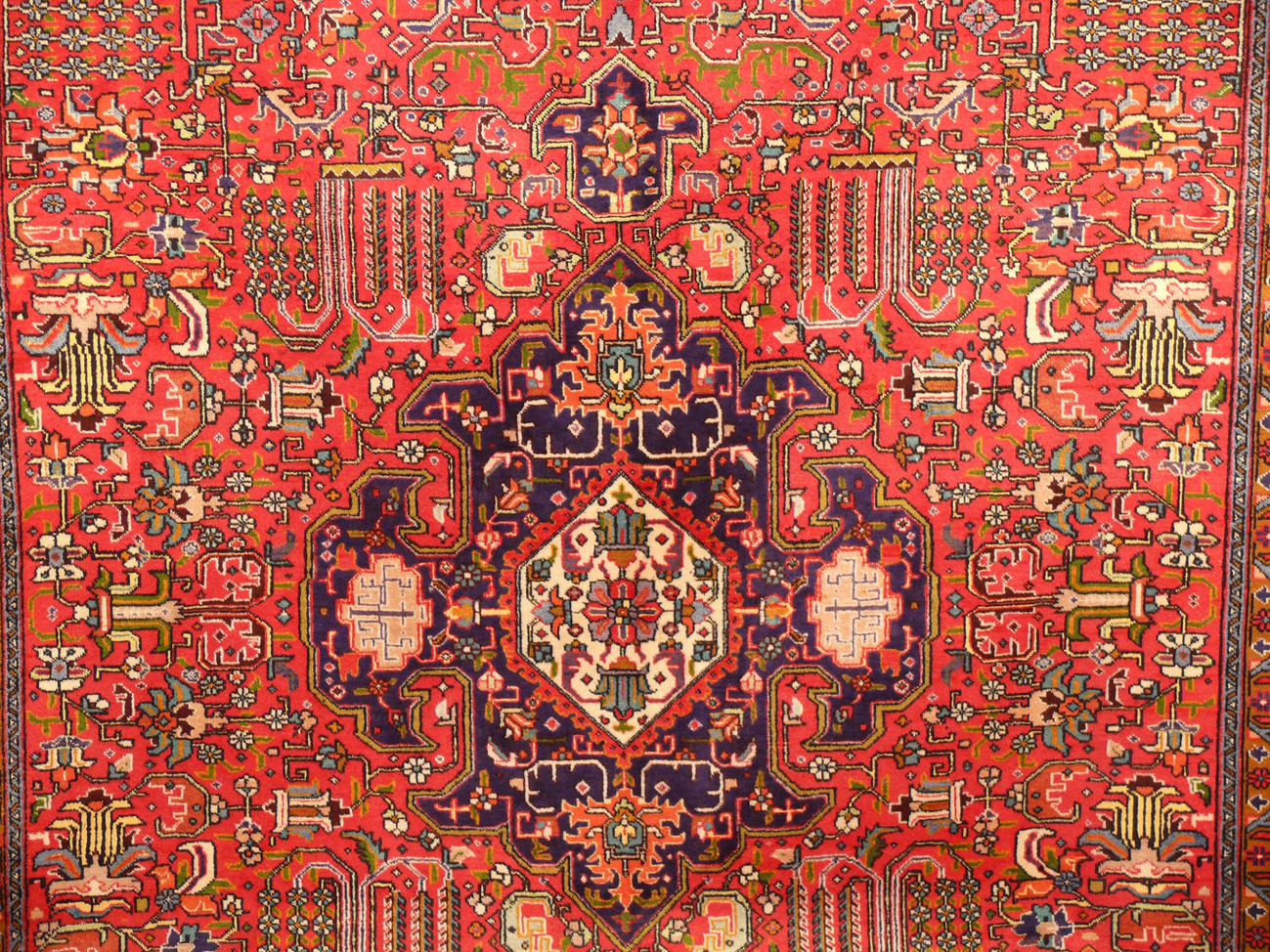 10 x 13 Geometric Persian Tabriz Rug