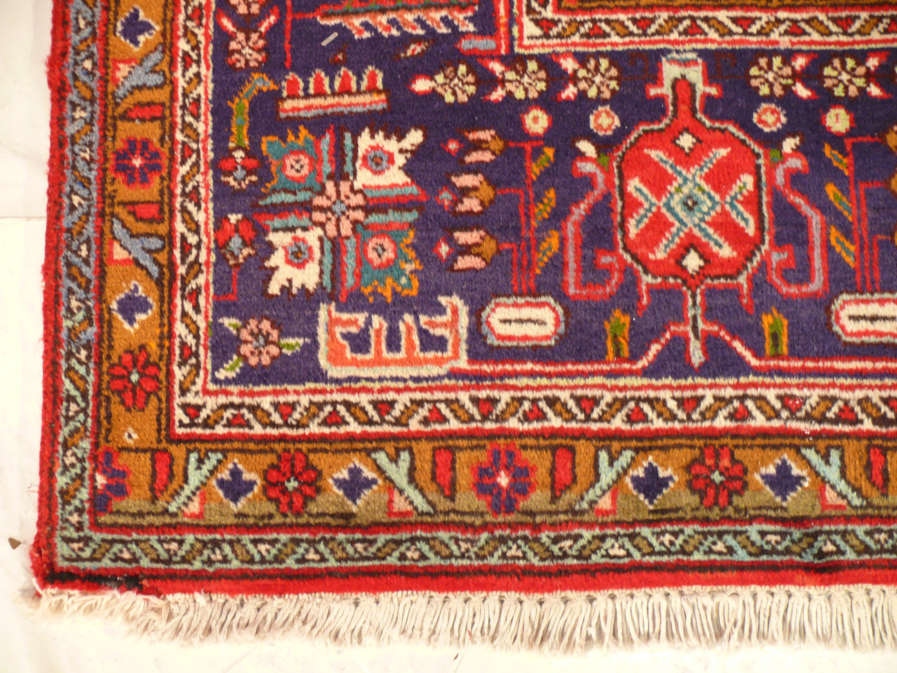 10 x 13 Geometric Persian Tabriz Rug