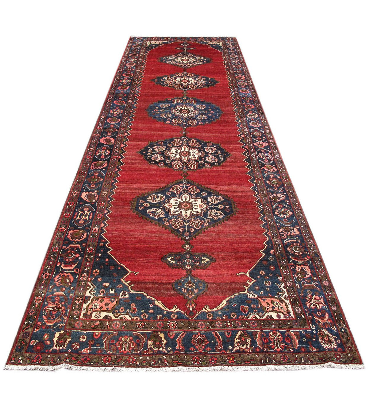 5'6 x 18'1 Persian Hamadan Runner Rug