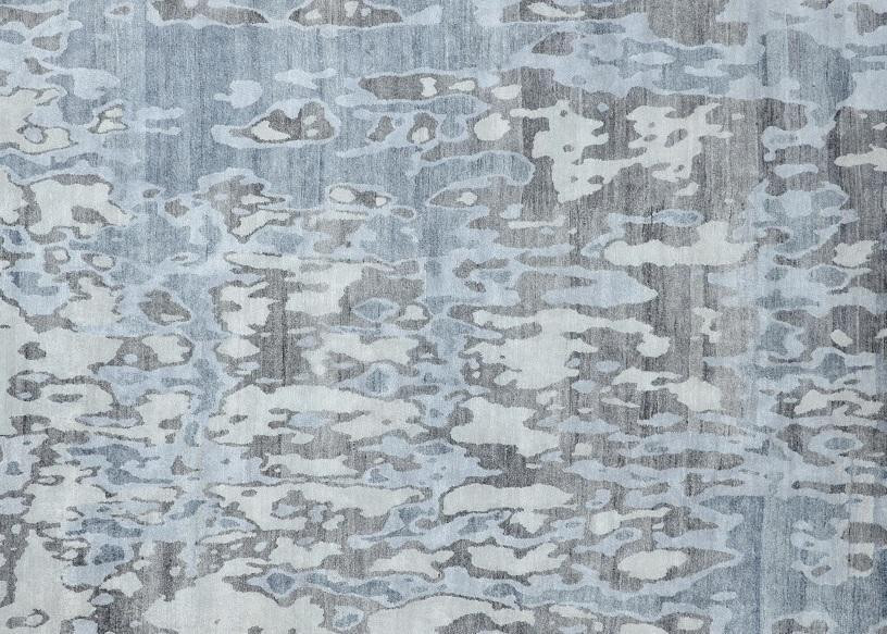 9 X 12 Modern Handmade Silky Abstract Rug 4