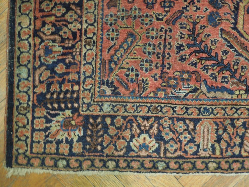 Antique Persian Sarough Rug 4x7
