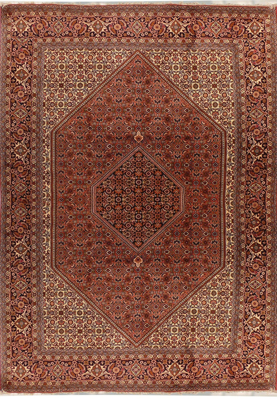 6'3" x 9'8" Persian Bijar Iron Rug