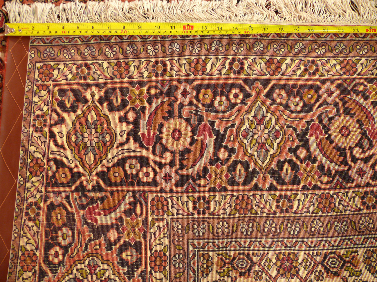 6'3" x 9'8" Persian Bijar Iron Rug