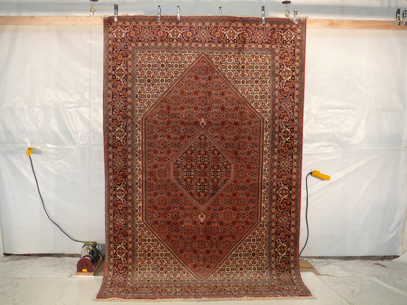 6'3" x 9'8" Persian Bijar Iron Rug