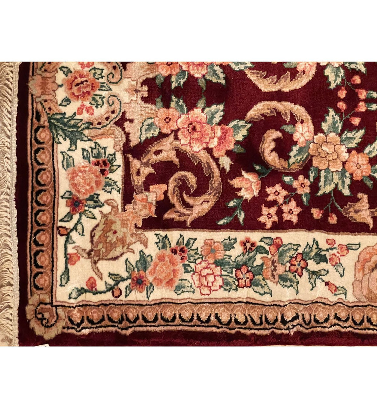 2'6 x 10 Oriental Sino 160 Wool & Silk Runner Rug