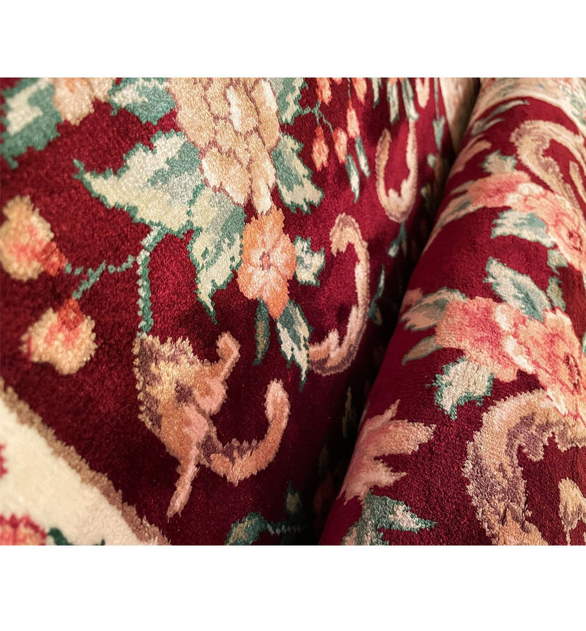 2'6 x 10 Oriental Sino 160 Wool & Silk Runner Rug