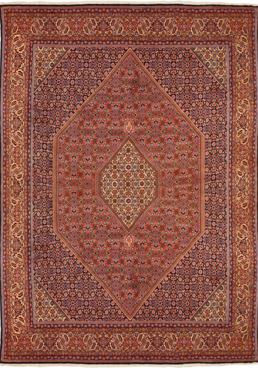 8'2 x 11'5 Persian Bijar Iron Rug | High-End