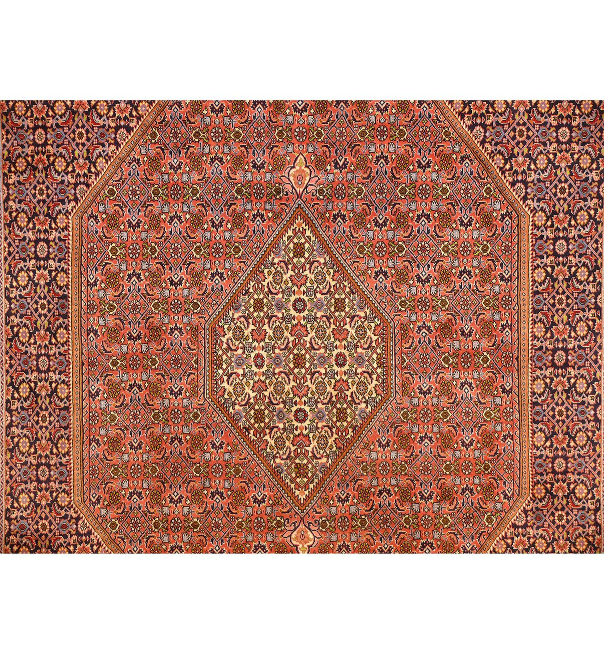 8'2 x 11'5 Persian Bijar Iron Rug | High-End