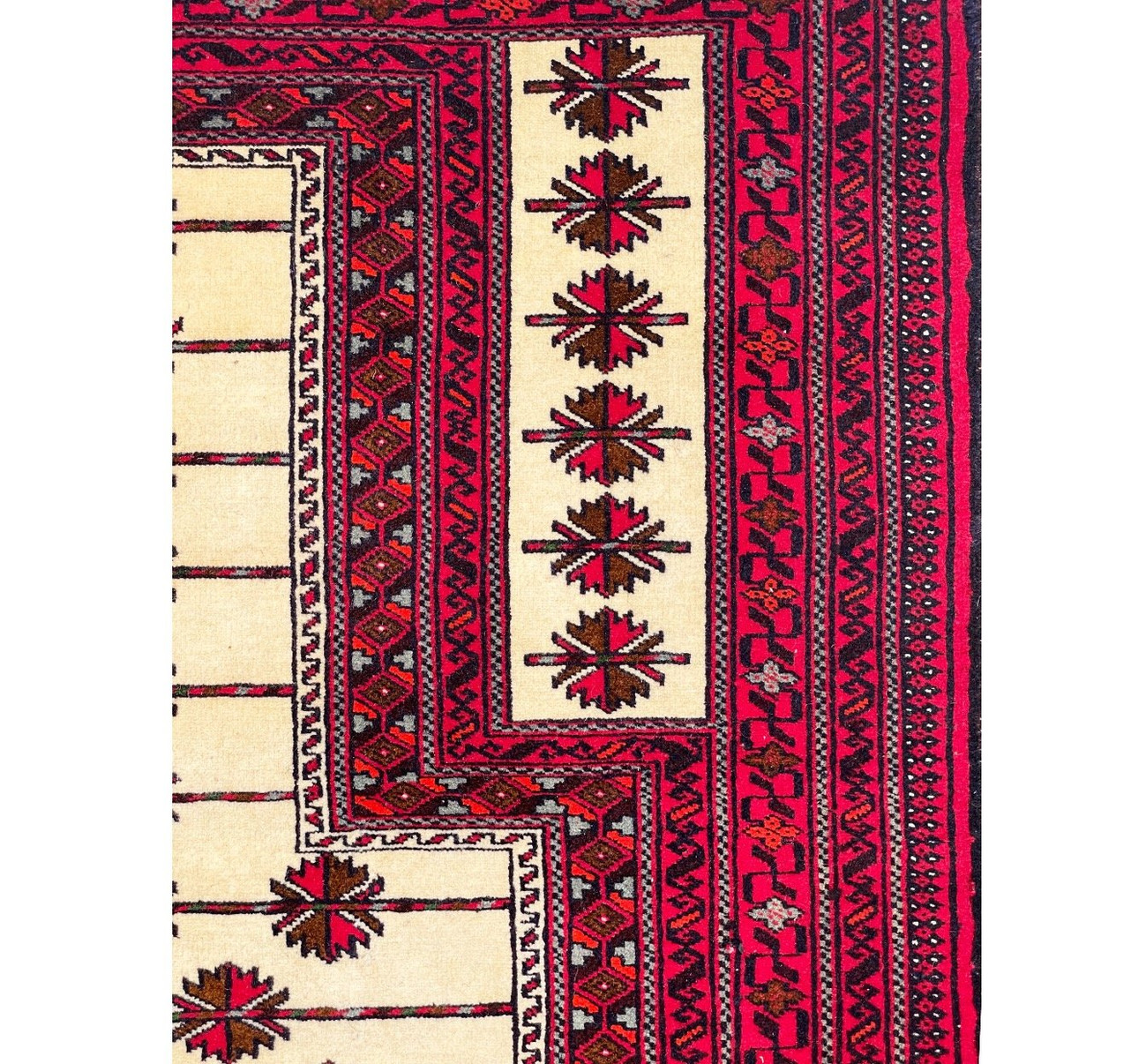 3'7" x 5'4 Rare Persian Baluch Tribal Rug