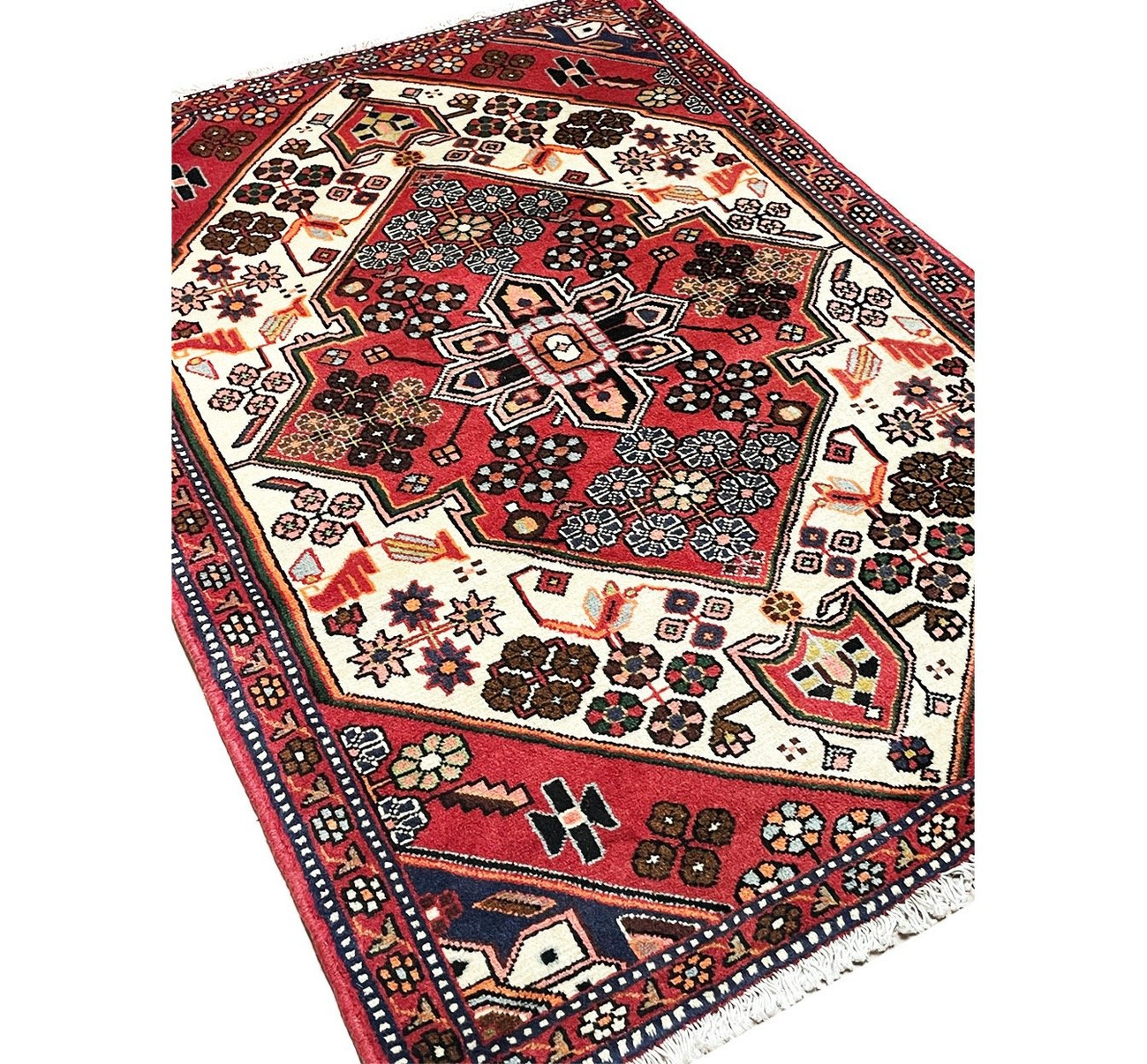 3'5" x 4'6" Geometric Persian Shahsavan Rug