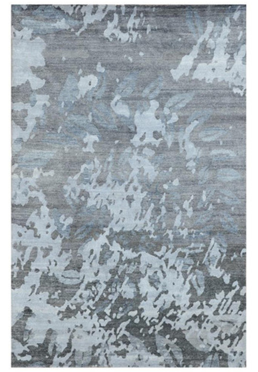 9 x 12 Handmade Silky Modern Abstract Rug