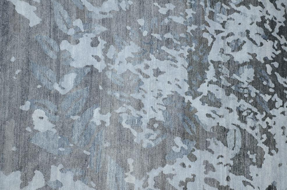 9 x 12 Handmade Silky Modern Abstract Rug