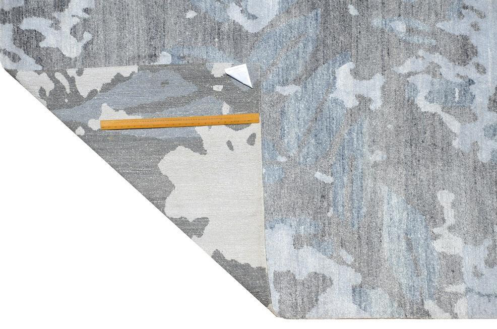 9 x 12 Handmade Silky Modern Abstract Rug