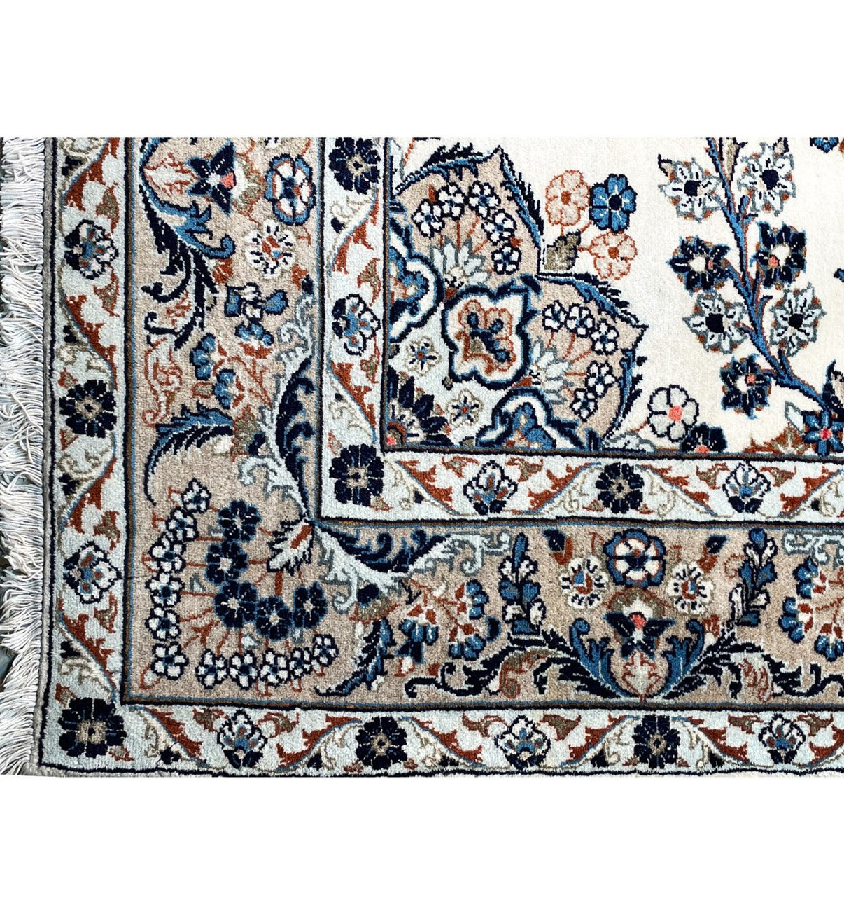 6'7" x 6'7" Persian Kashan Square Rug