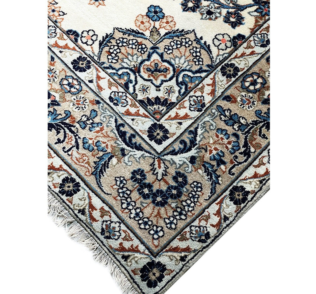 6'7" x 6'7" Persian Kashan Square Rug