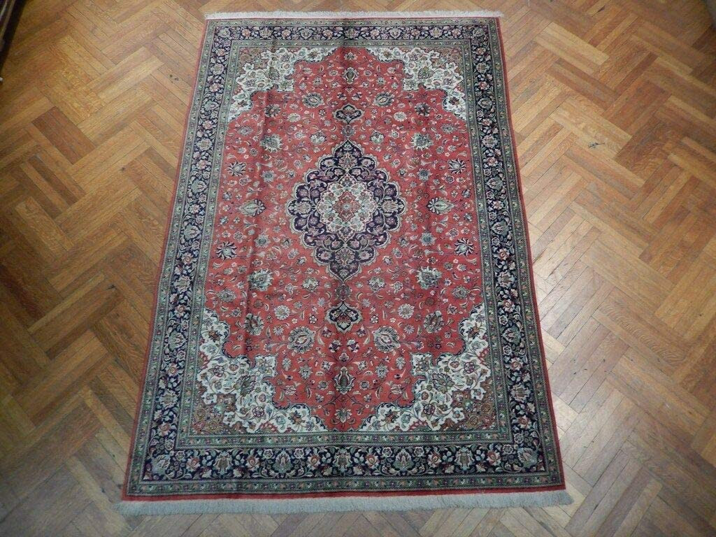 6'6 x 9'8 Persian Qum All Silk Rug Masterpiece