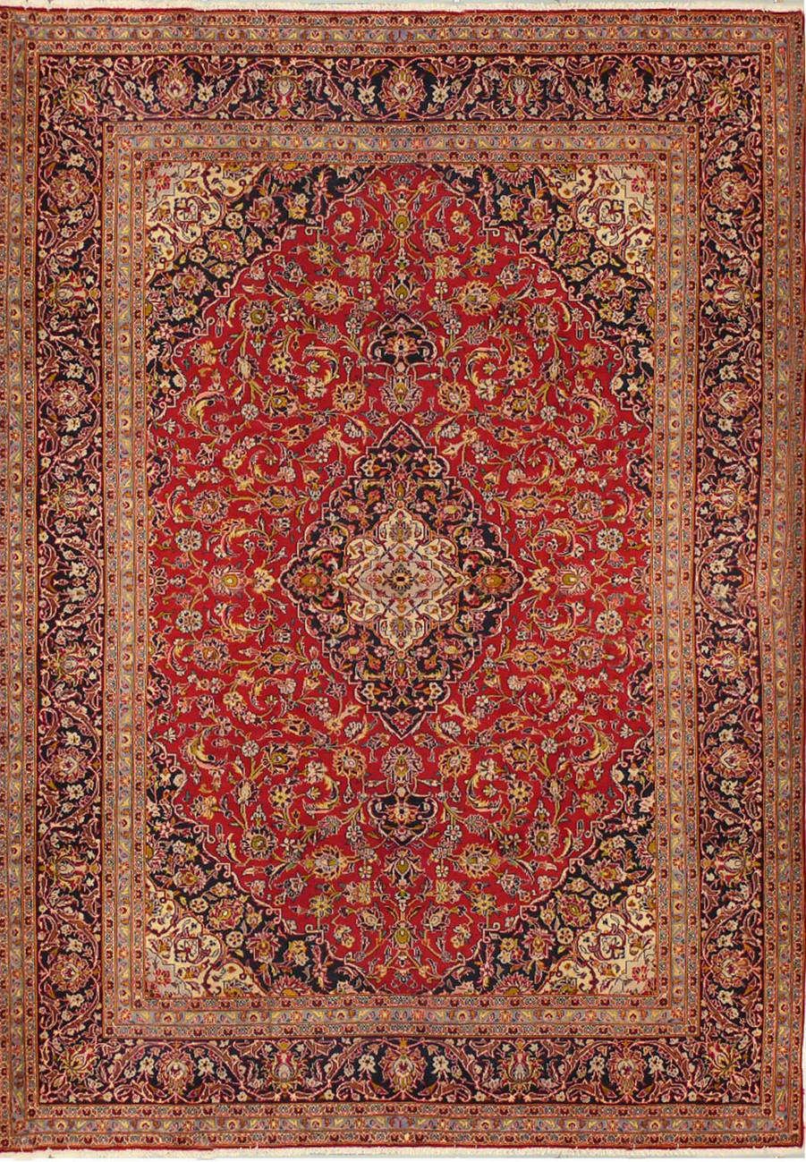 10 x 13'5 Classic Persian Kashan Rug | Known from TV Show Shark Tank
