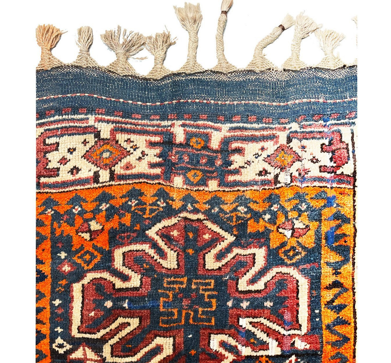 3'8" x 5'4" Antique Caucasian Azerbaijan Rug