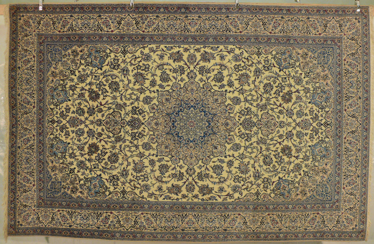 7 x 10 Classic very fine Persian Nain 6 LAA exclusive quality with silk