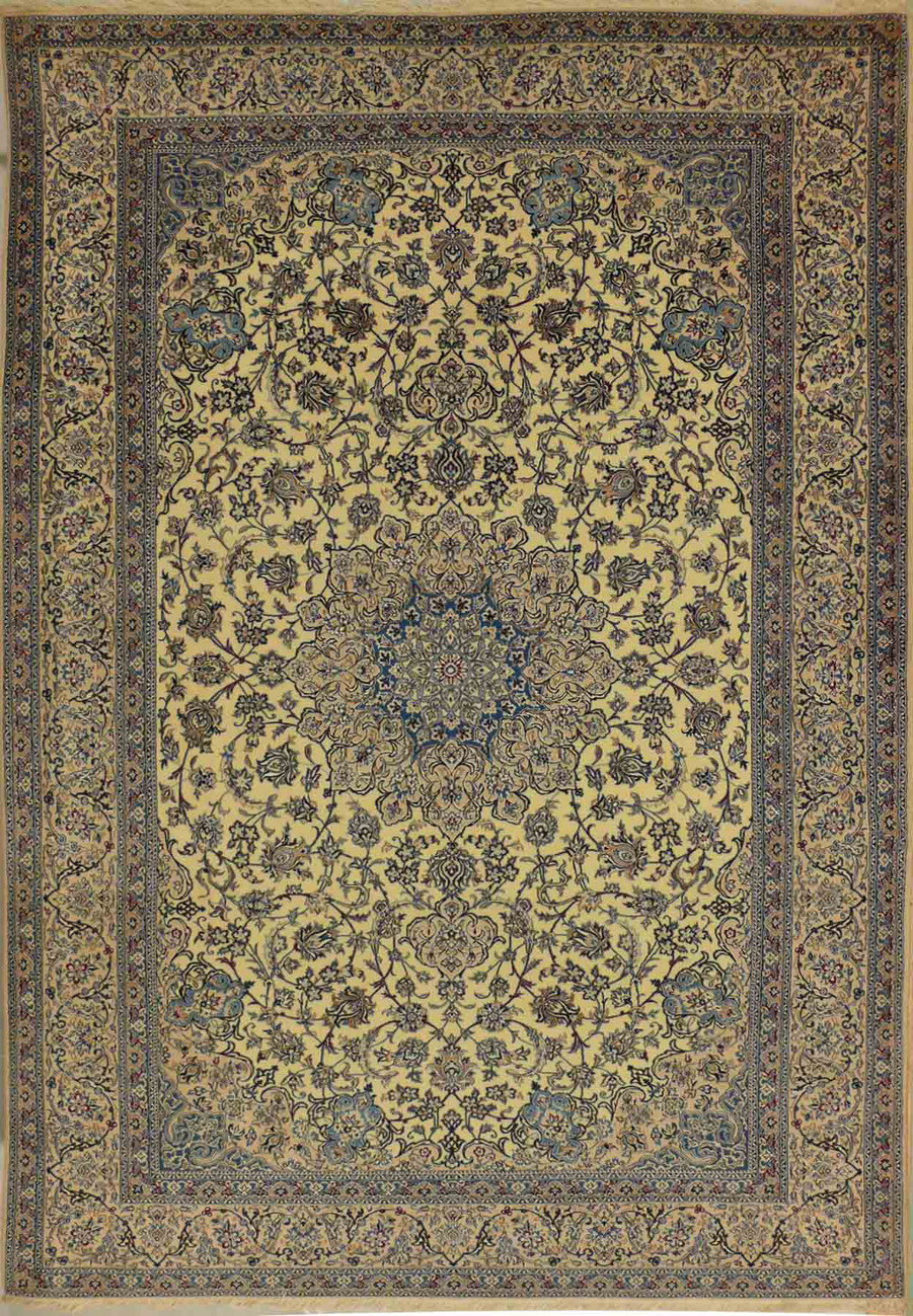 7 x 10 Classic very fine Persian Nain 6 LAA exclusive quality with silk