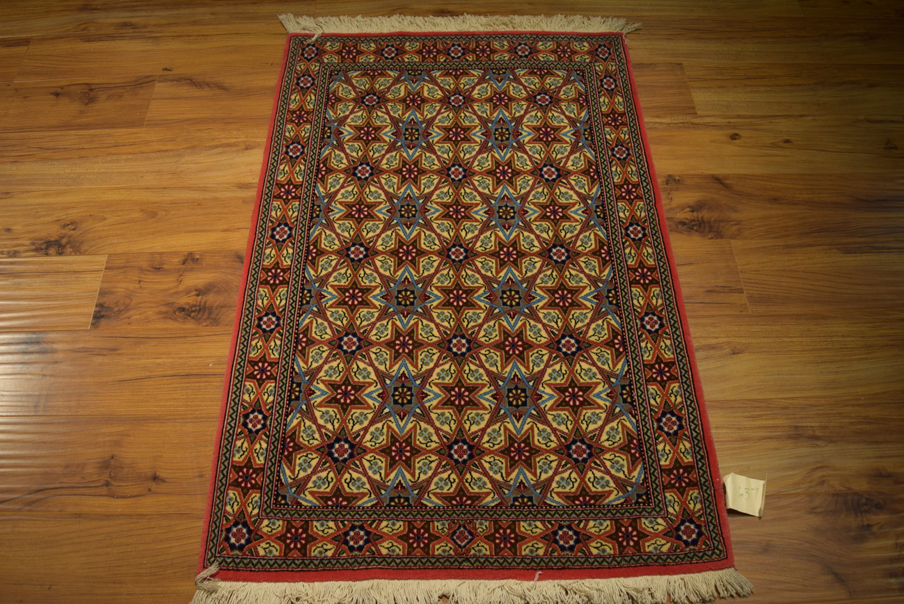 2'7" x 4 Persian Qum Kork Rug