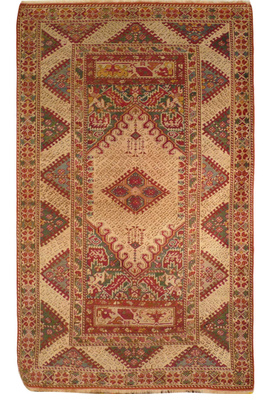 3'9 x 7'6 Caucasian Kazak Rug | Unique one of a kind
