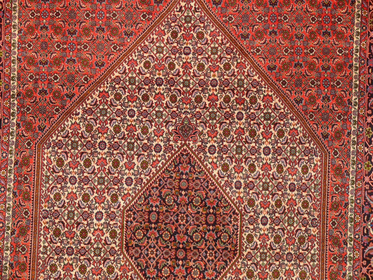 7 x 10 Persian Bijar Rug Mahi/Fish Design