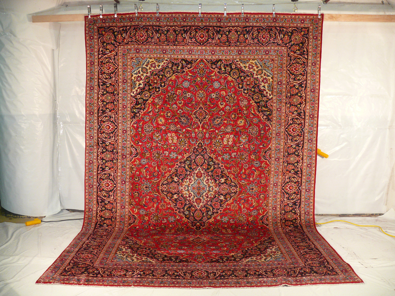 10 x 14 Persian Kashan Rug | known from TV Show Shark Tank 1