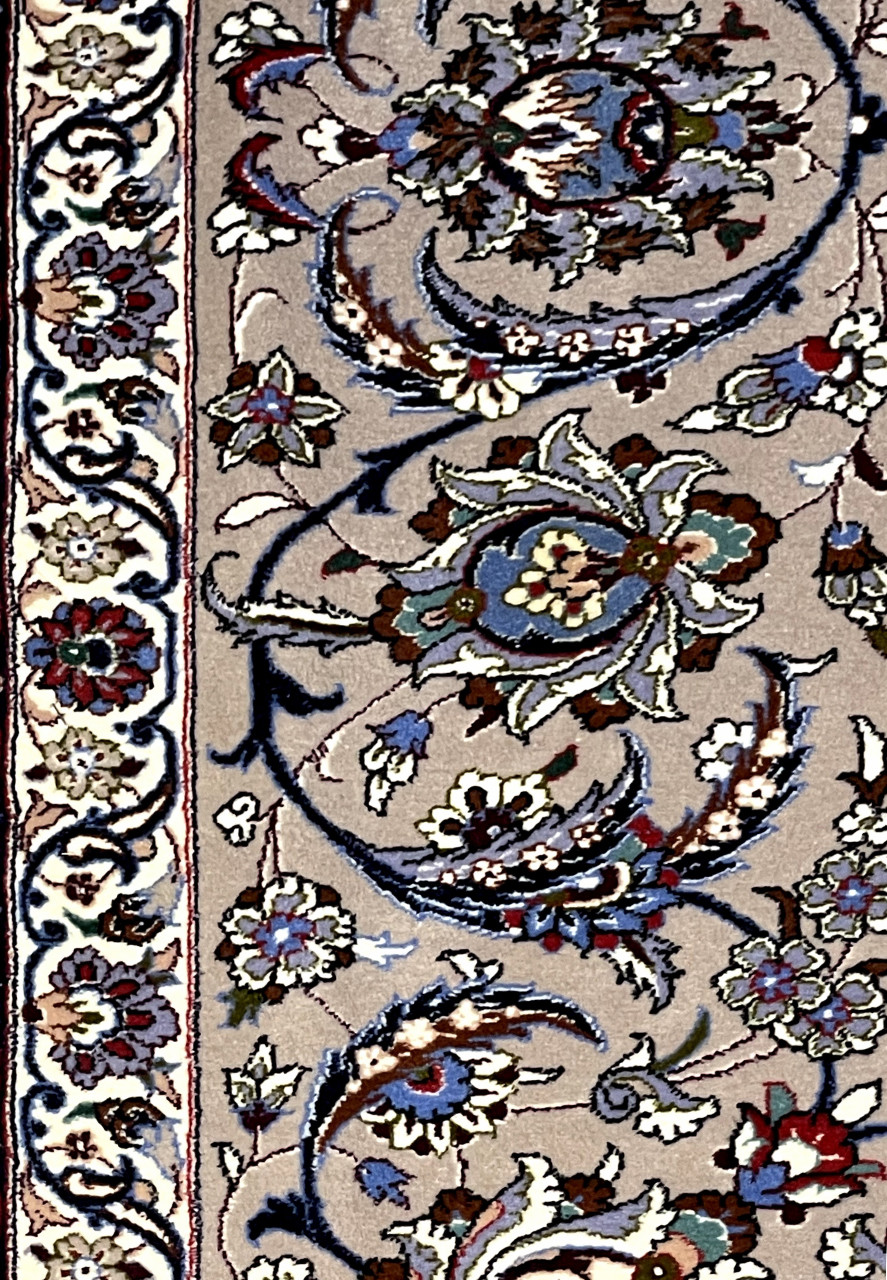 8'4 x 12'1 Persian Isfahan High End Wool & Silk Rug