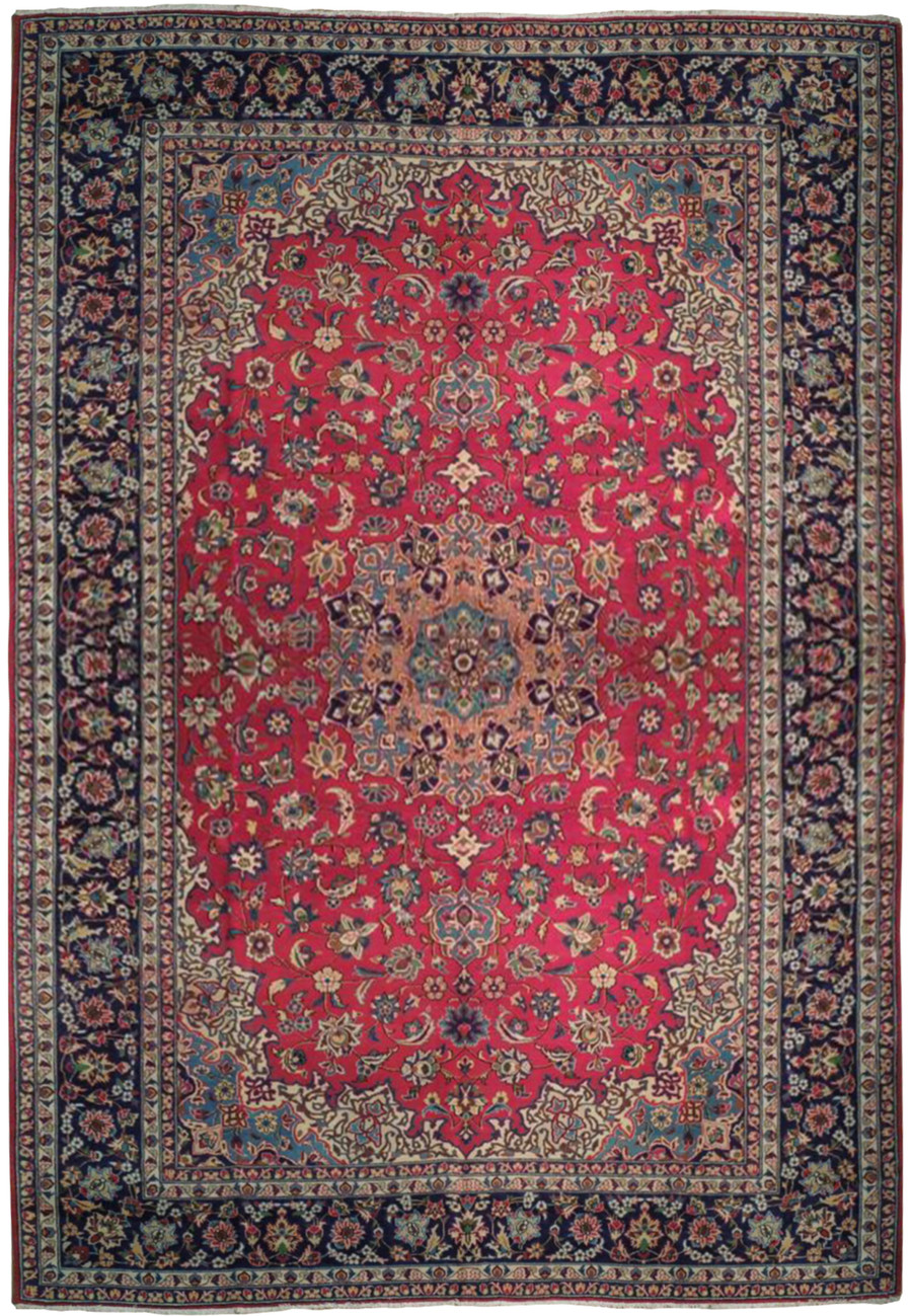 Image of a 10x16 Persian Najafabad rug, featuring intricate floral motifs and a vibrant color palette.