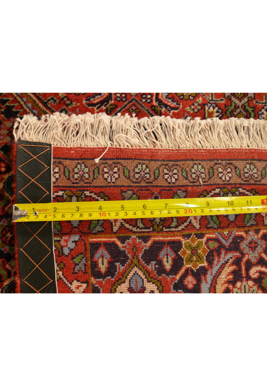 Zoomed backside of 8' x 11'2" Bijar Persian Iron Rug