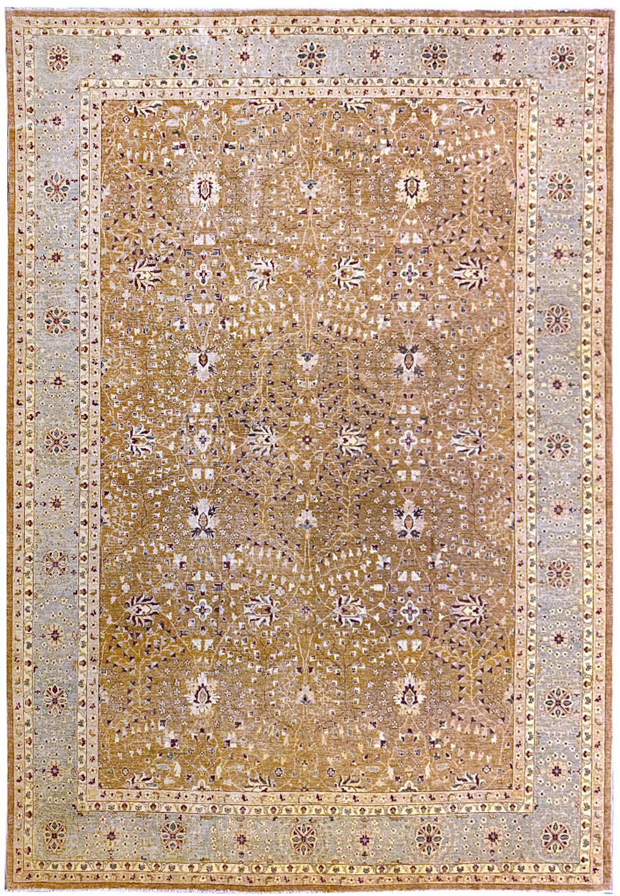 Full view of the 12x16 Oriental Ziglar rug with detailed patterns.