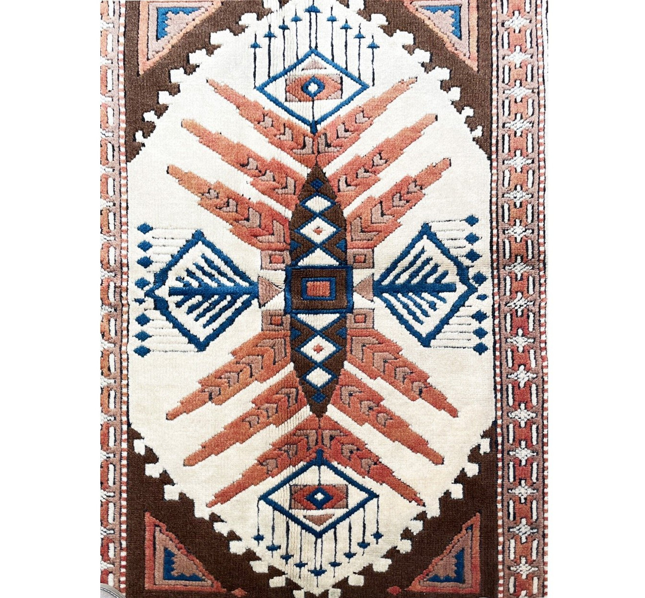 4 x 5'4" Antique Caucasian Kazak Rug