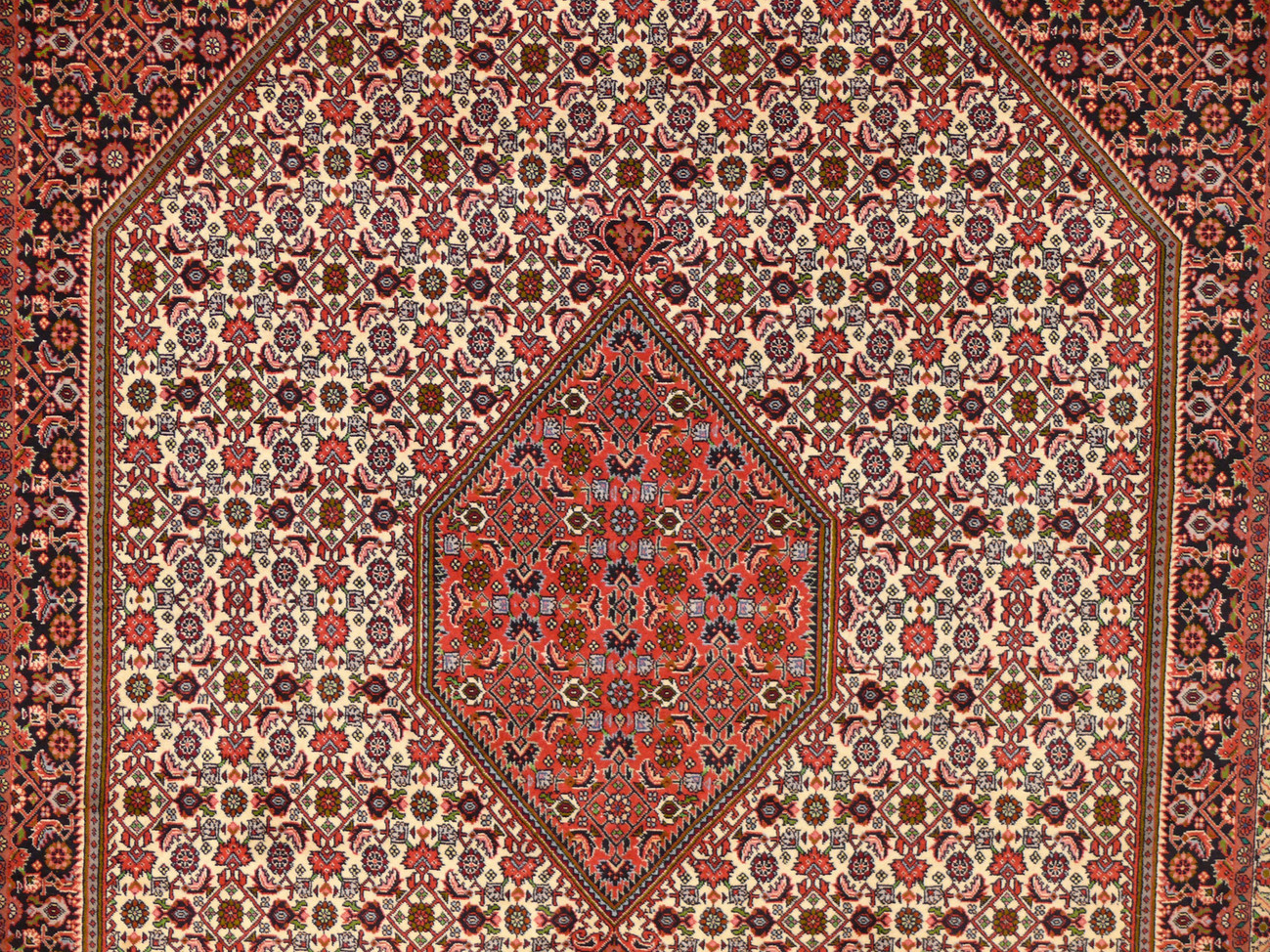 7 x 10 Persian Bijdar Rug Mahi Design