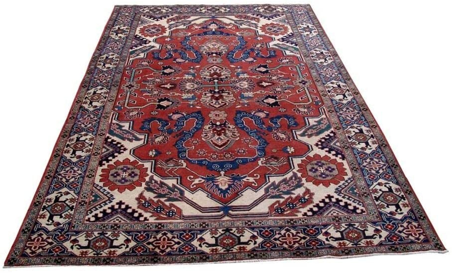7 x 11 Persian Tabriz Khoy Rug 1