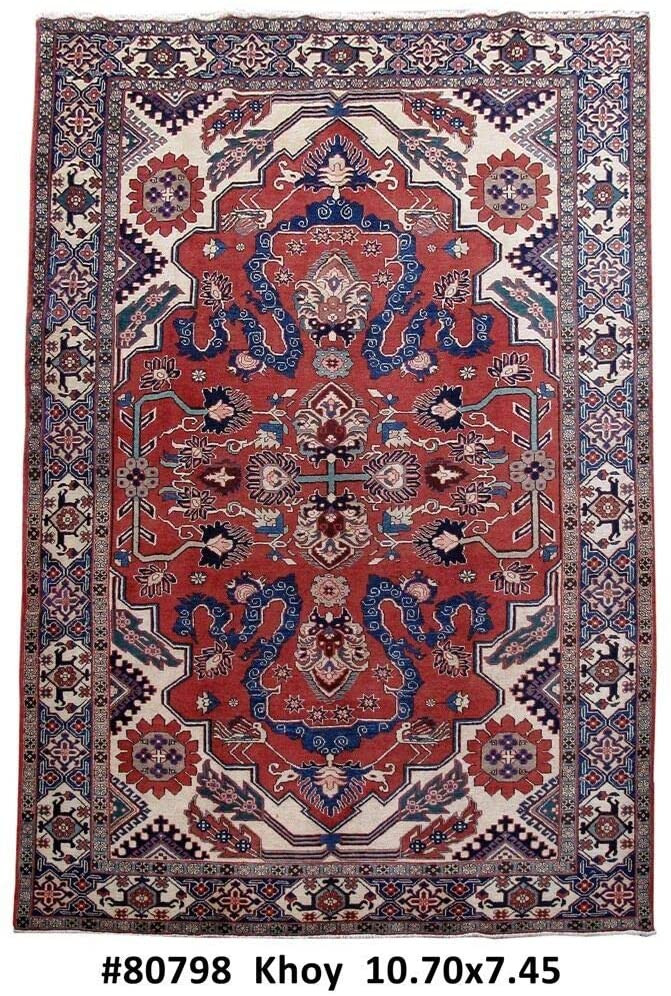7 x 11 Persian Tabriz Khoy Rug 1