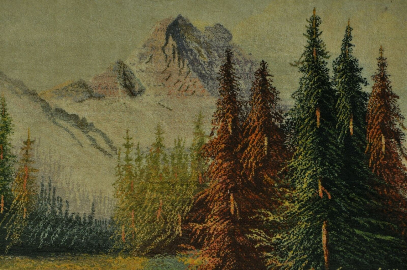 6 x 3 Persian Tabriz Handmade Framed Picture Rug