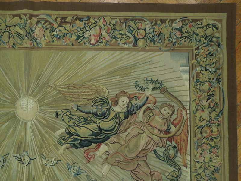 6 x 6 Authentic Fine Quality Religious Motif Tapestry